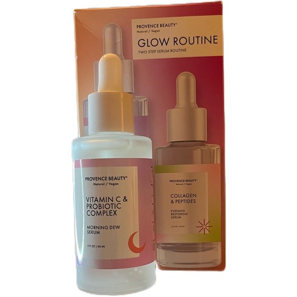 Provence Beauty GLOW ROUTINE Two Step Serum Routine - Natural - Vegan - NWB - Picture 4 of 8